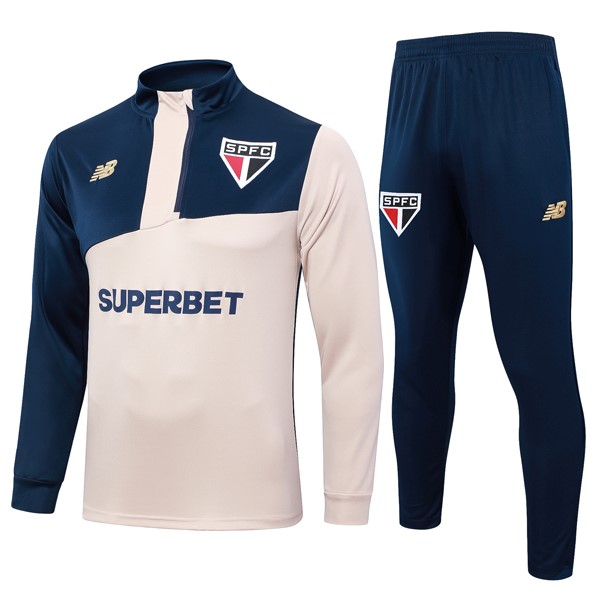 Sudadera De Training Sao Paulo 2024/2025 Amarillo Azul 3